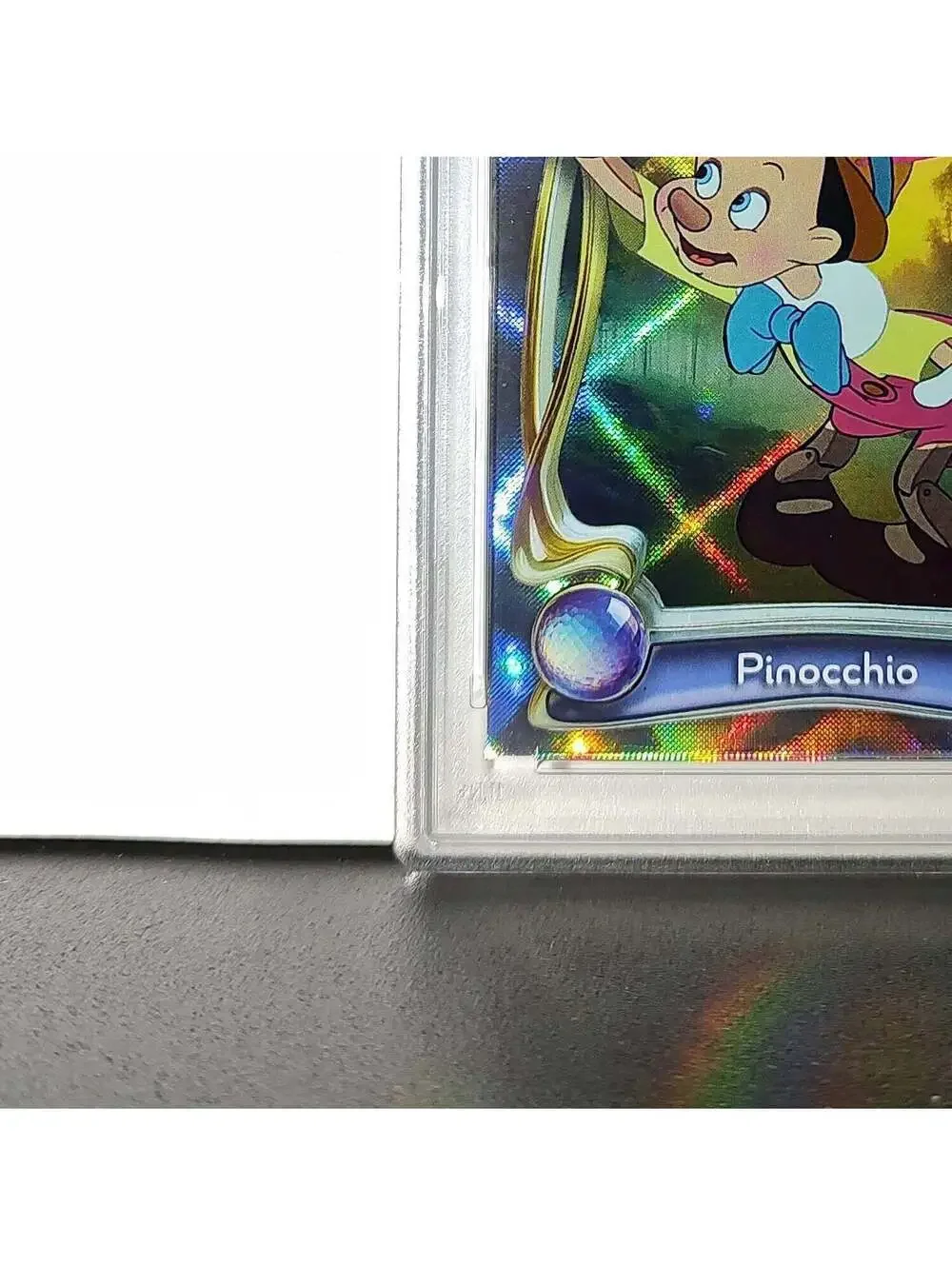 Pinocchio 2025 Topps Disney Wonder #7 Winter Variant Card Pinocchio PSA 8
